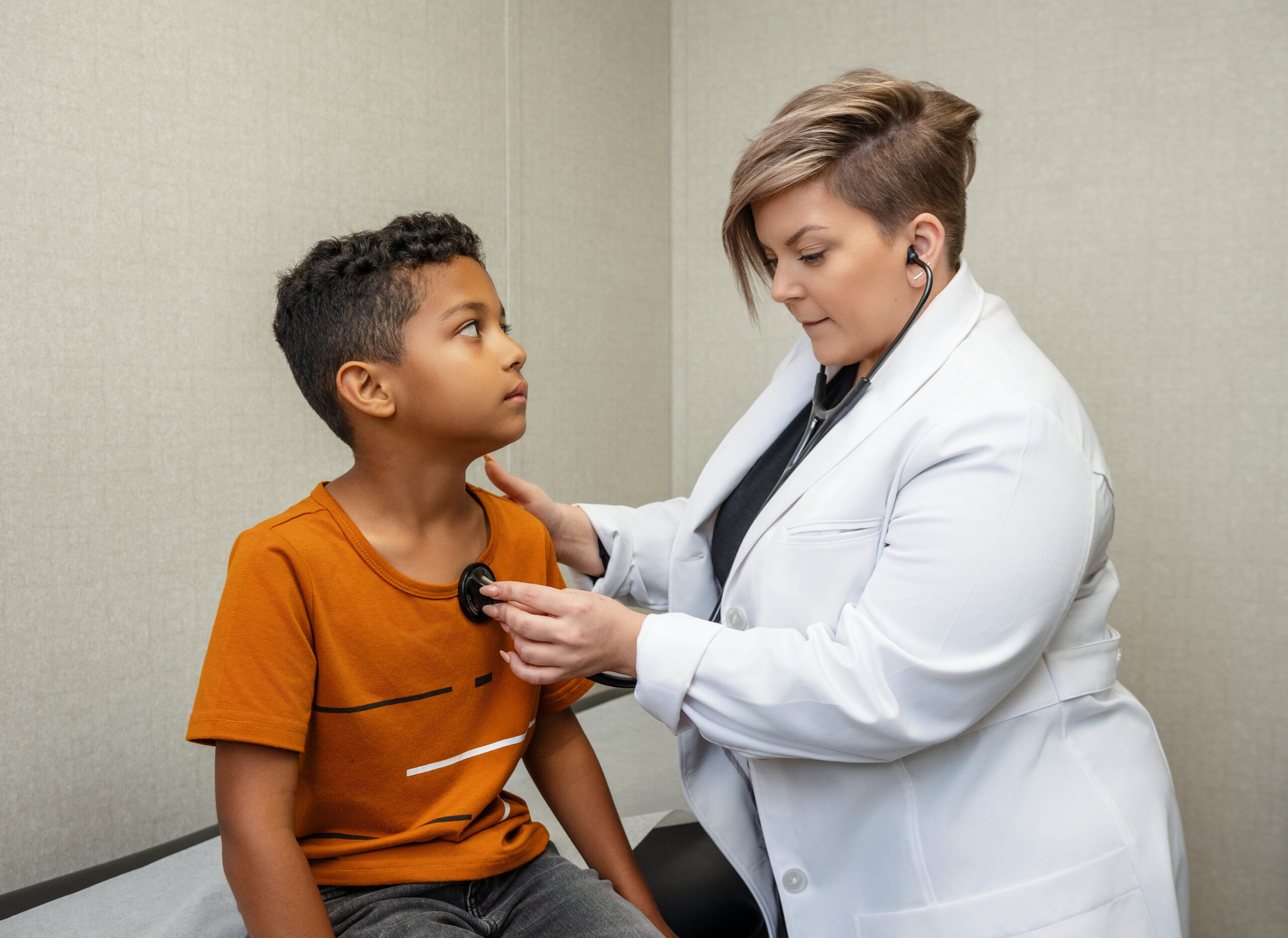 Provider with patient at Fort Mitchell