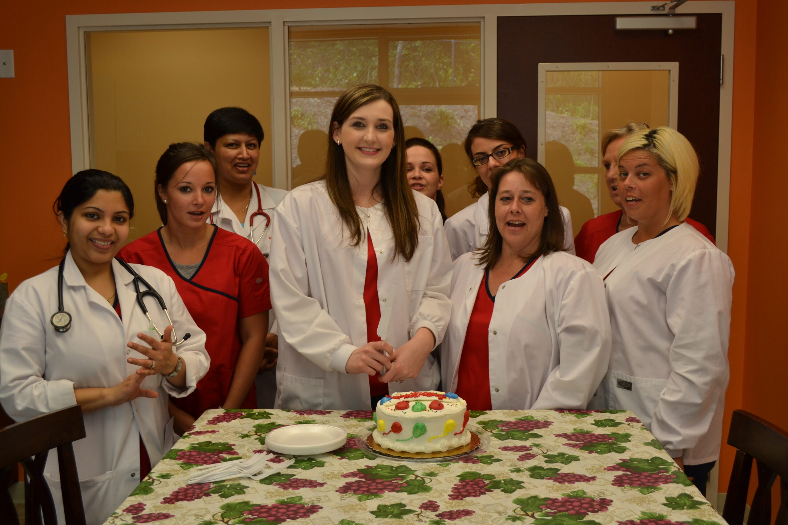 Celebrating at the clinic