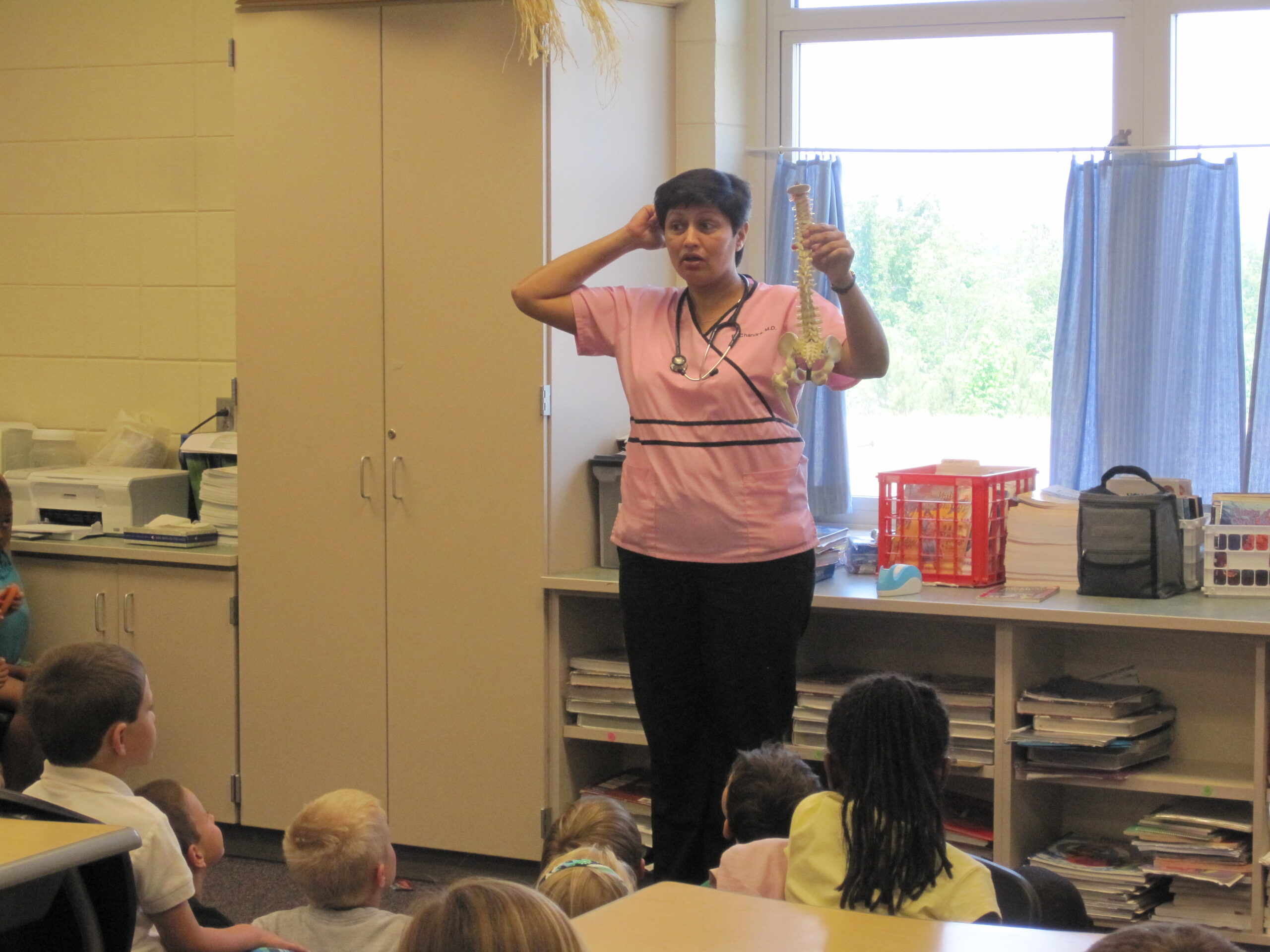 Dr. Chandra at Career Day