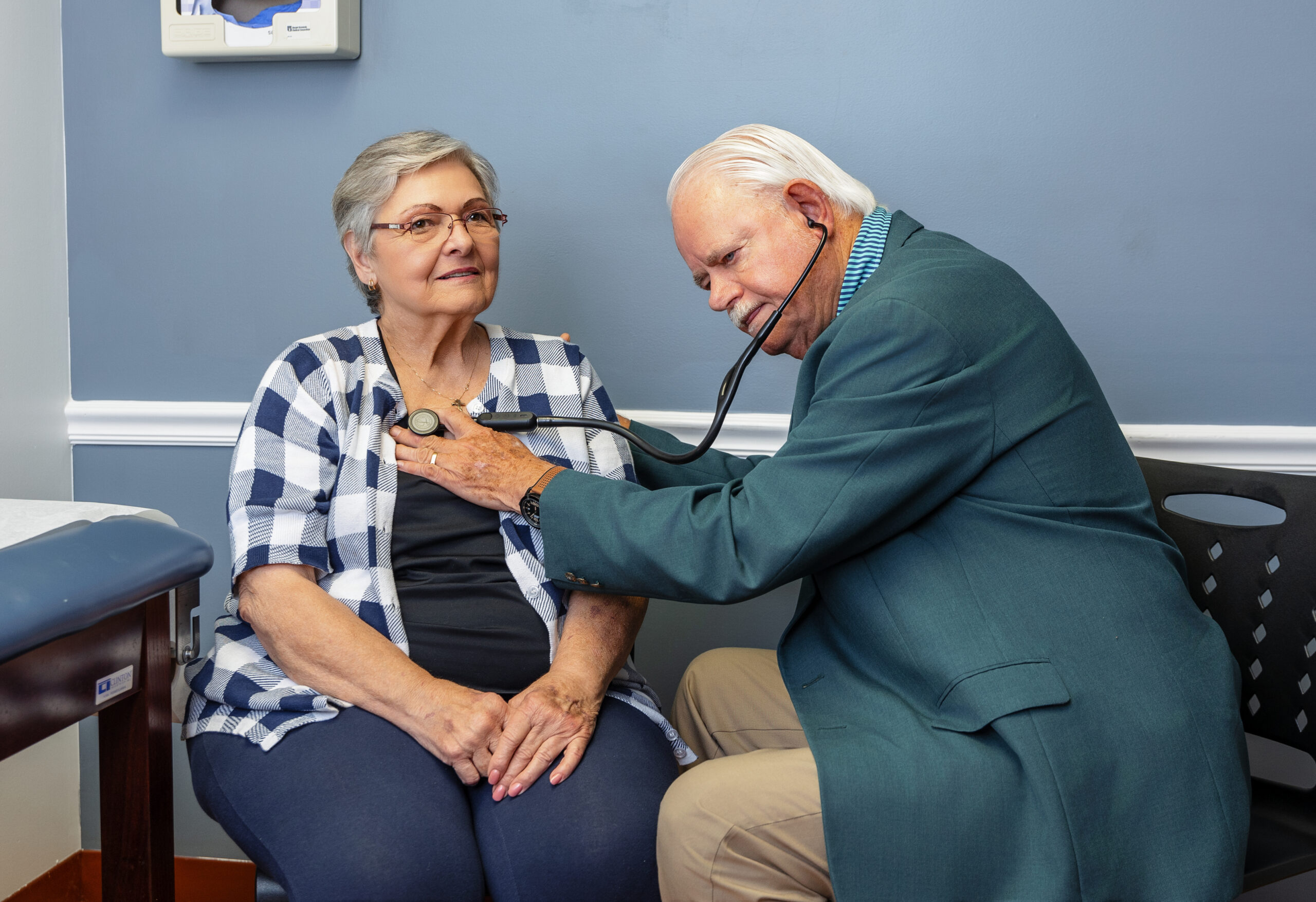 Dr. Thurman with patient