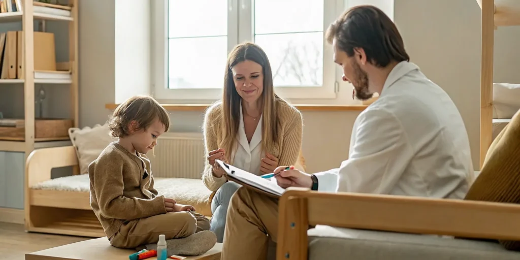 Parent preparing notes for an ABA therapy consultation in Columbus, GA